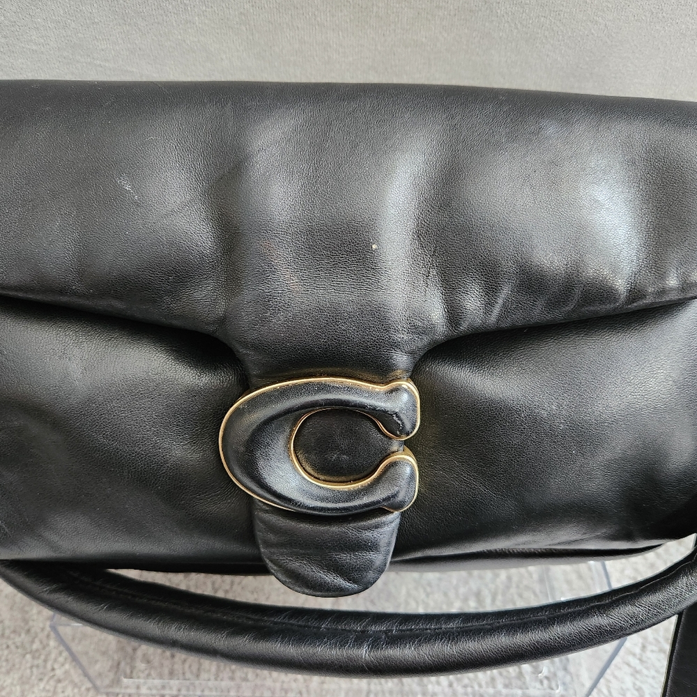 Coach Black Pillow Tabby 26 Nappa Leather Crossbody Bag Purse